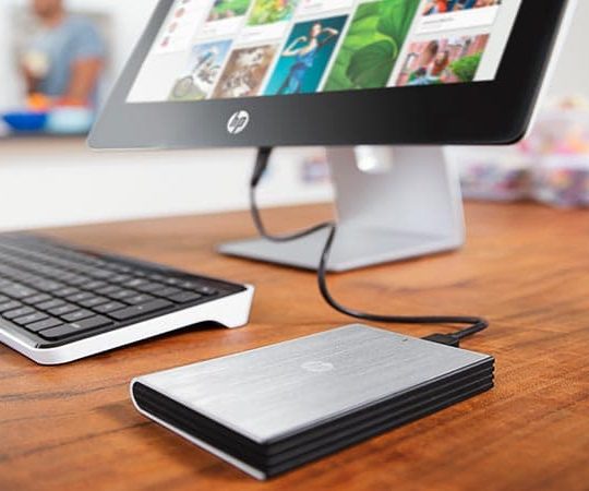 HP Pavilion All-in-One with HP Wireless Nano-Dongle Keyboard and Mouse Kit (White) & HP Portable Hard Drive